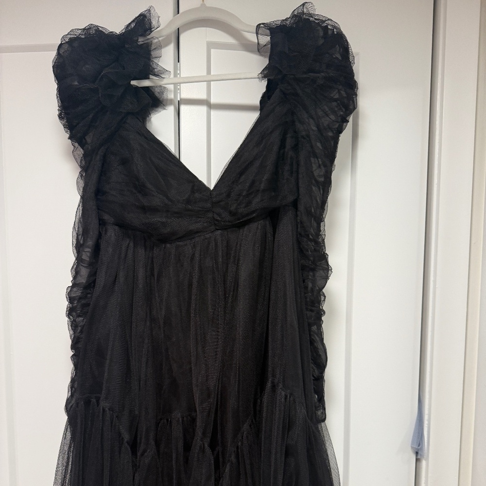 Zimmermann tulle ruched mini dress